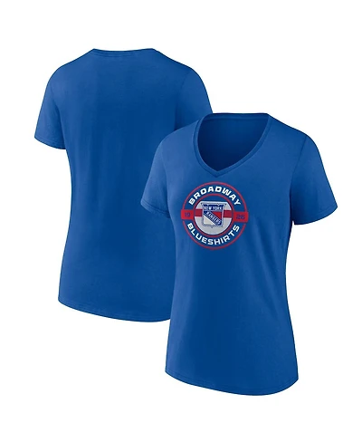 Fanatics Women's New York Rangers Local A V-Neck T-Shirt