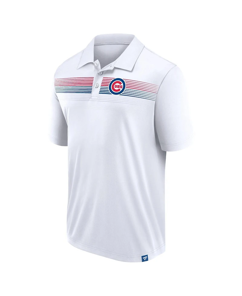 Fanatics Men's White Chicago Cubs Big Tall Victory For Us Interlock Polo