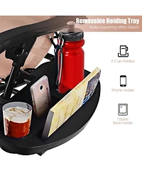 Slickblue 2 Pieces Folding Lounge Chair with Zero Gravity