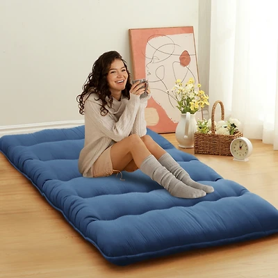 Caromio Twin Size Futon Mattress Floor Mattress Pad Portable Dorm Sleeping Pad, 39"x 80"