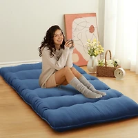 Caromio Twin Size Futon Mattress Floor Mattress Pad Portable Dorm Sleeping Pad, 39"x 80"