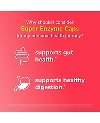 Twinlab Super Enzyme Caps - Constipation Supplement with Digestive Enzymes - 50 Capsules (Pack of 4)