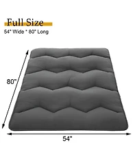 Caromio Futon Mattress Full Size, Floor Pad Portable Dorm Sleeping Pad, 54"x 80"