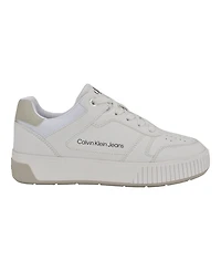 Calvin Klein Women's Ahliah Lace-Up Platform Casual Sneakers