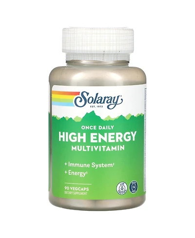 Solaray - Once Daily High Energy W/O Iron, 90 capsules