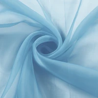 GoodGram Home 2 Pack Ultra Luxurious Semi Sheer Voile Curtains - Baby Blue