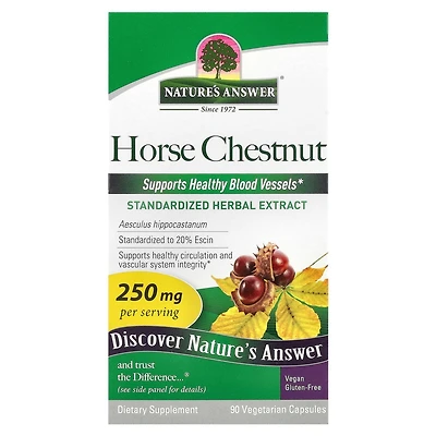 Nature's Answer Horse Chestnut 250 mg - 90 Vegetarian Capsules