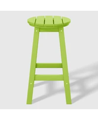 WestinTrends 24" Hdpe Outdoor Patio Round Counter Height Stool Set of