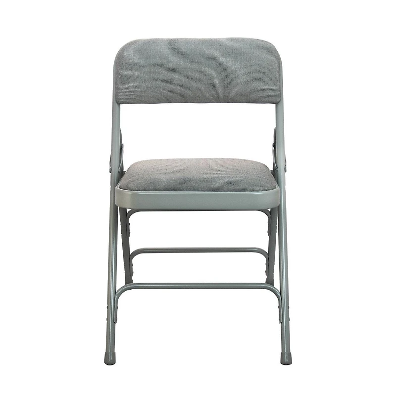 Emma+Oliver Padded Metal Folding Chair - Fabric Seat