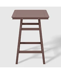 WestinTrends 5-Piece Hdpe Outdoor Patio Dining Bar Bistro Table Set with Stools