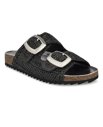 Nine West Women's Tenli Round Toe Casual Flat Sandals