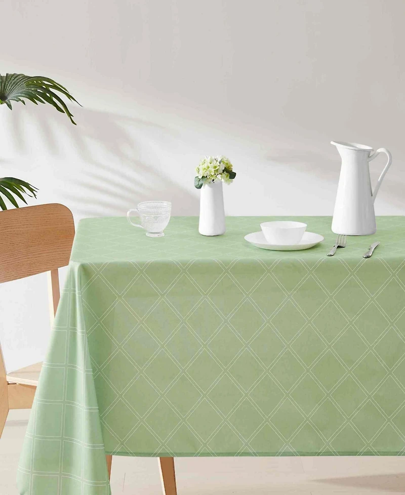 Izod Harbor Trellis Water-Resistant Indoor and Outdoor Tablecloth