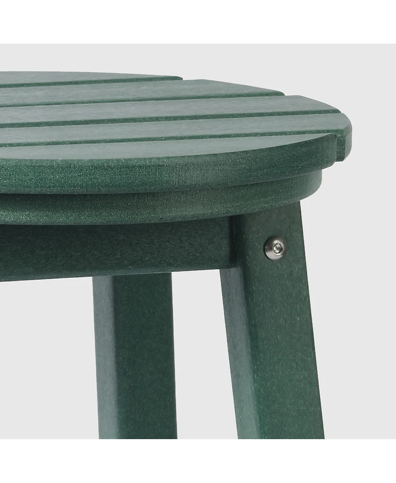 WestinTrends 24" Hdpe Outdoor Patio Round Counter Height Stool Set of