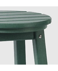 WestinTrends 24" Hdpe Outdoor Patio Round Counter Height Stool Set of