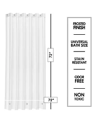 Clara Clark Heavy Duty 5G Thick, Soap & Scum Resistant Shower Curtain Liner