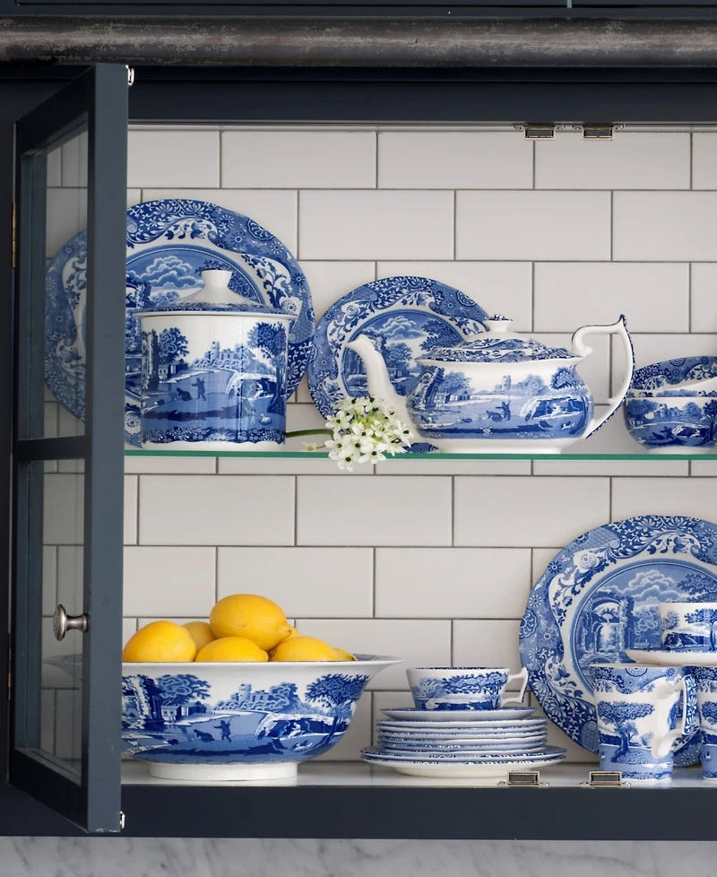 Spode Blue Italian Oval Rim Dish