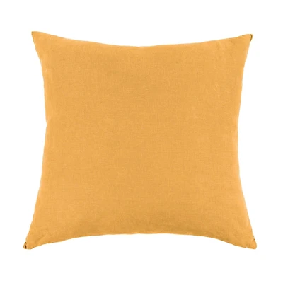 20" x French Linen Pillow with Removable Sham