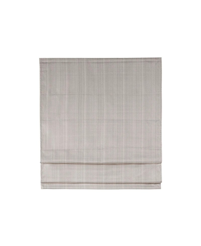 Madison Park Basketweave Room Darkening Cordless Roman Shade, Single Panel for Bedroom, Thermal Insulated Window Blind Treatment for Living Room