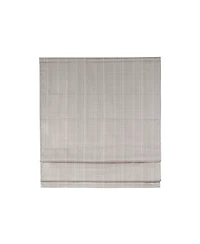 Madison Park Basketweave Room Darkening Cordless Roman Shade, Single Panel for Bedroom, Thermal Insulated Window Blind Treatment for Living Room