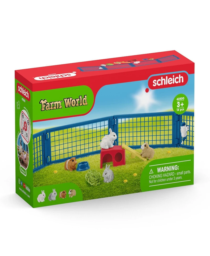Schleich Farm World Rabbit Guinea Pig Hutch Playset