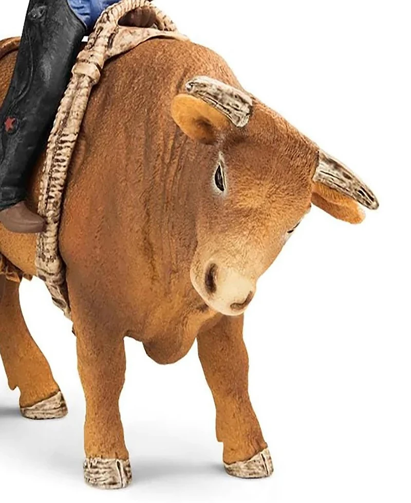 Schleich Farm World Cowboy With Bull Figure Playset