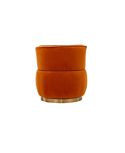 Simplie Fun Velvet Swivel Barrel Chairs for Living Room or Office