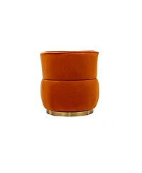 Simplie Fun Velvet Swivel Barrel Chairs for Living Room or Office