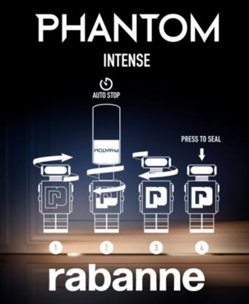 Rabanne Mens Phantom Eau De Parfum Intense Fragrance Collection
