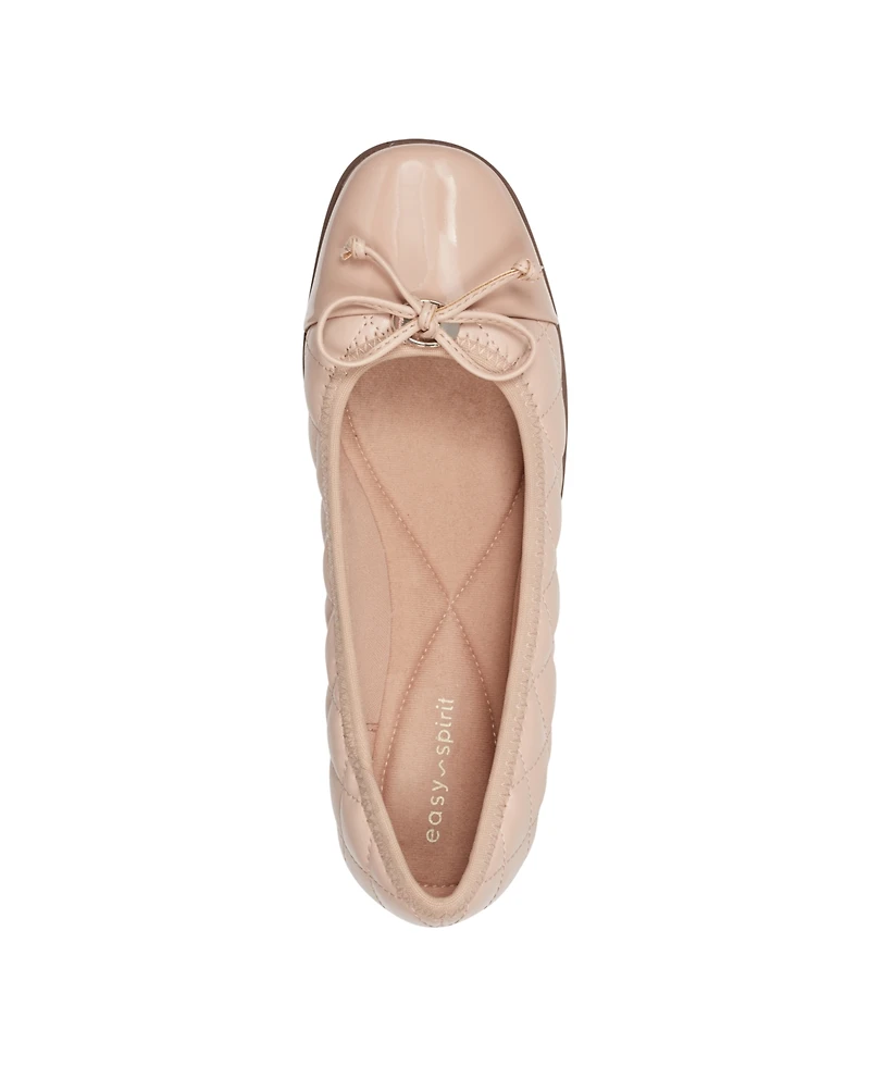 Easy Spirit Women's Adrina Quilted Ballet Flats