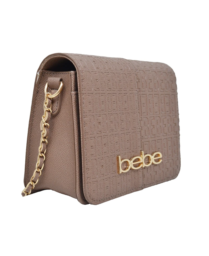 Bebe Ailey Emboss Large Crossbody Bag
