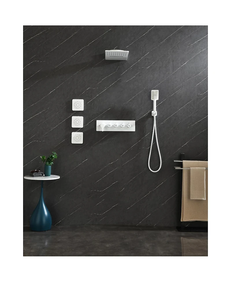 Concealed Installation Body Jet Shower Spa Square Massage Jets Spray Body Shower Body Spray 0002