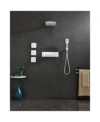 Concealed Installation Body Jet Shower Spa Square Massage Jets Spray Body Shower Body Spray 0002