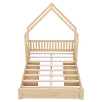 Streamdale Queen Platform Bed with Drawers and Guardrail