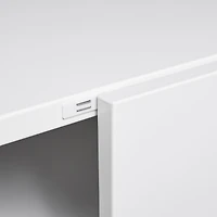 Streamdale Furniture Office Furniture Copier Cabinet White 2 Door Steel Copier Stand Mobile Pedestal File Printer Stand