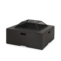 Mgo 29” Square Wood Burning Fire Pit