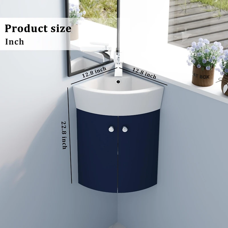 Streamdale Wall Mount Bathroom Vanity for Small Space