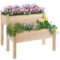 Spacious Double-Decker Garden Bed Maximize Space, Enhance Growth