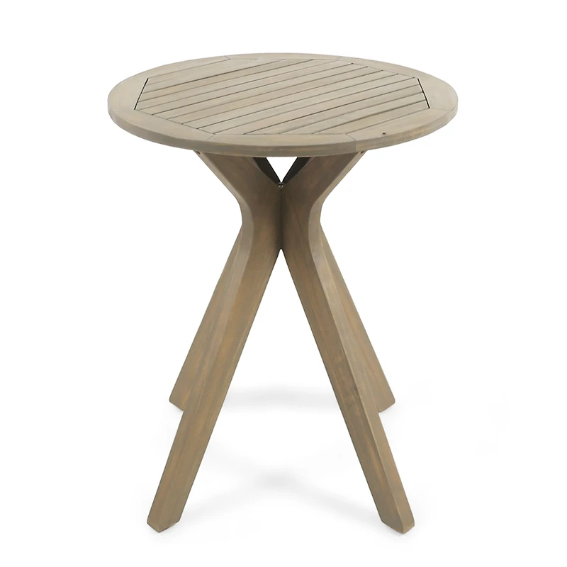 Streamdale Furniture Exquisite Acacia Wood Bistro Table for Sophisticated Outdoor Dining
