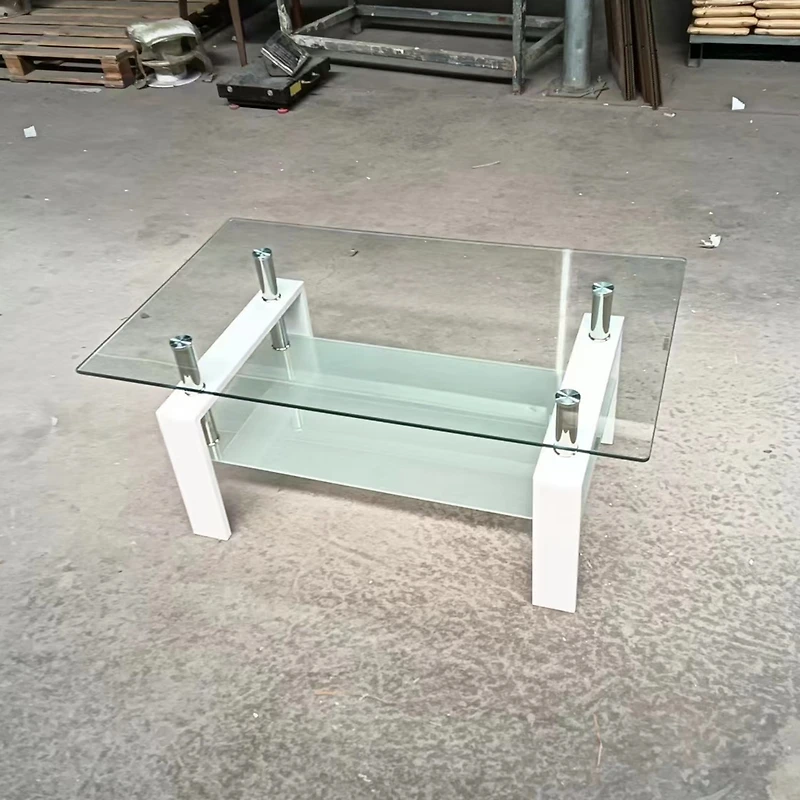 Streamdale Clear Glass Coffee Table (2-Tier)