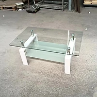 Streamdale Clear Glass Coffee Table (2-Tier)