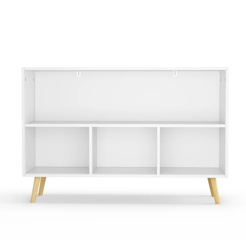 Kids Bookcase with Collapsible Drawers, Toy Storage Organizer