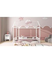 Streamdale Twin Metal Bed with Fence