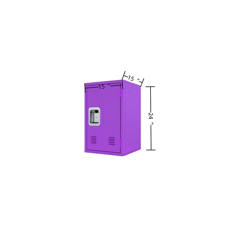 Simplie Fun Compact Purple Steel Storage Cabinet: Detachable, Ample Storage Space, Easy Assembly