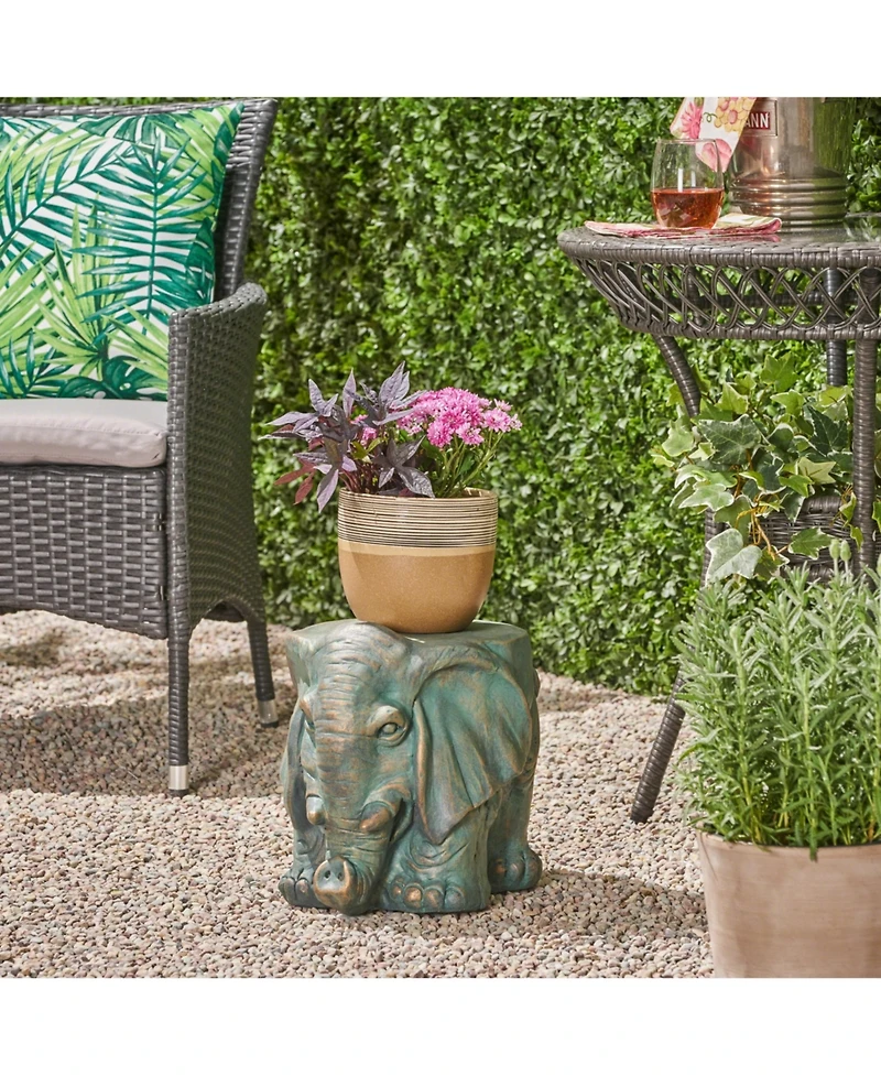 Streamdale Elephant Garden Stool Versatile Decor, Effortless Assembly