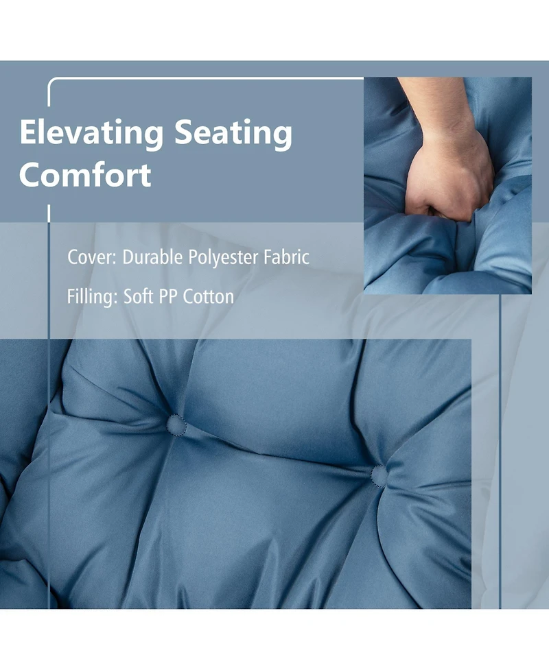 Modern Accent Chair with Folding Footrest and Side Pocket for Living Room