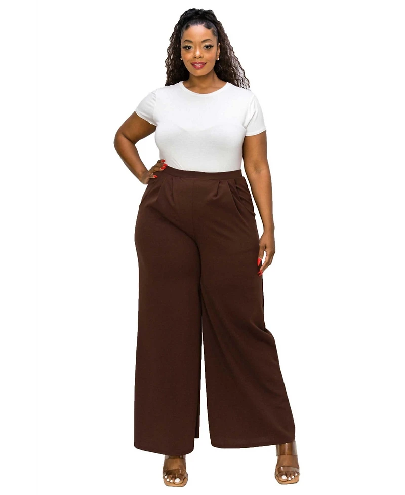 L I V D Plus Rachel Wide Leg Pocket Pants