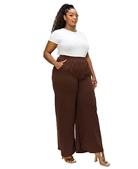 L I V D Plus Rachel Wide Leg Pocket Pants
