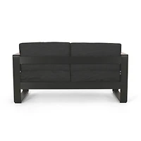 Streamdale Furniture Cozy Outdoor Coffee Haven Aluminum Frame, Dark-Grey Cushions