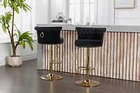 Streamdale Adjustable Swivel Bar Stools Set for Kitchen