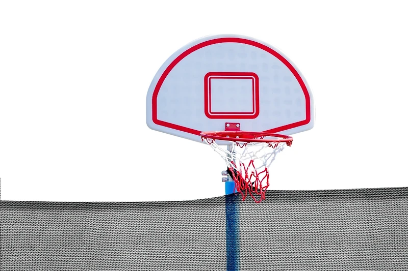 Streamdale Furniture 12FT Trampoline with Safety Enclosure, Basketball Hoop, and Ladder